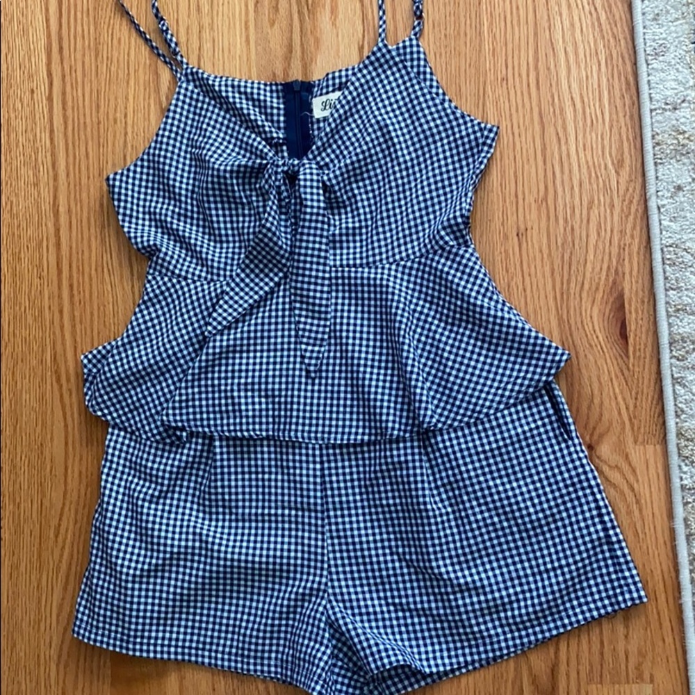 Gingham Romper - image 1